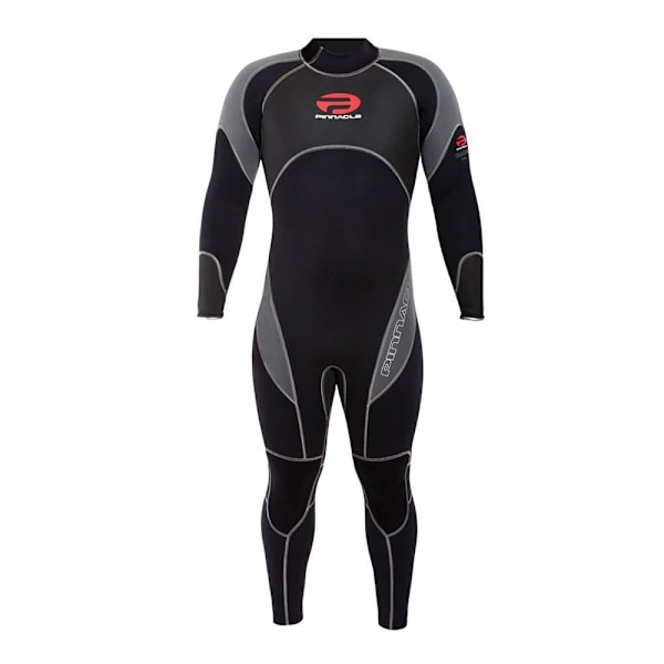 Pinnacle Aquatics Venture 3 Mm Back Zip Dykkerdragt Sort,Grå M
