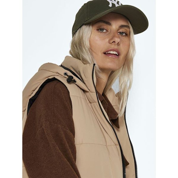 Noisy May Vest Aurora Beige M Kvinde
