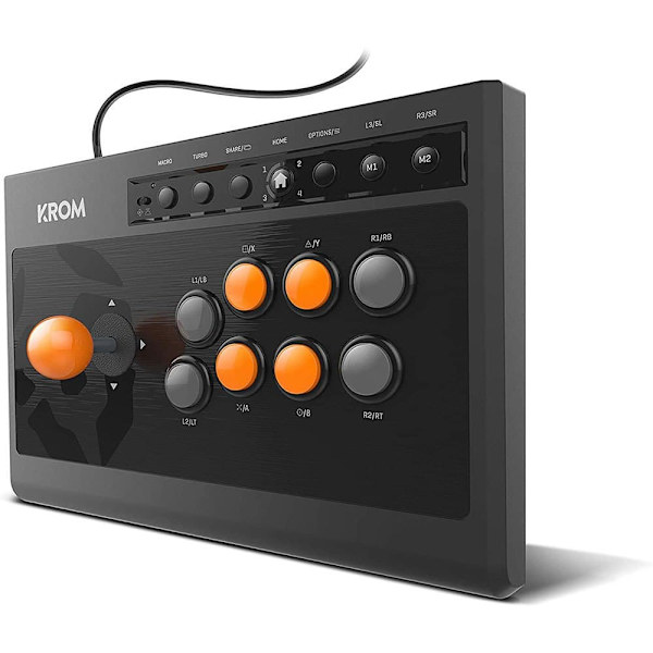 Nox Xtreme Krom Kumite Arcade Controller Pc/ps3/ps4/xbox One Orange,Sort