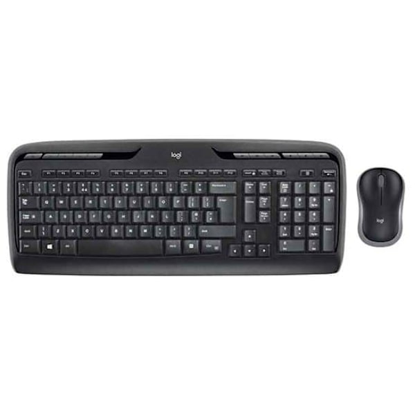 Logitech Trådlös Mus Och Tangentbord Mk330 Silver Nordic QWERTY