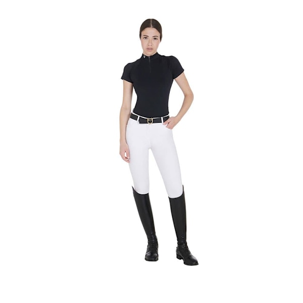 Equestro Technical Zip Kortærmet Polo  S