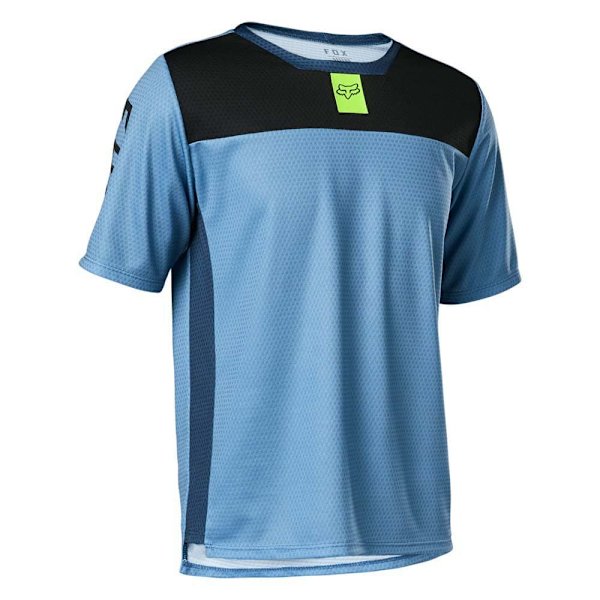 Fox Racing Mtb Defend Ungdom T-shirt Med Korta ärmar Blå 6-7 Years Pojke