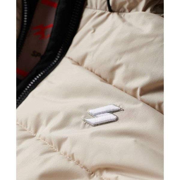 Superdry Pufferjacka Spirit Sports Beige S Kvinna