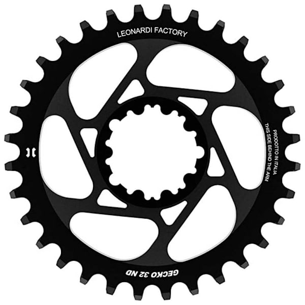 Leonardi Racing Direkte Montering Gecko Sram Bb30 0 Mm Offset Kæderring Sort 36t