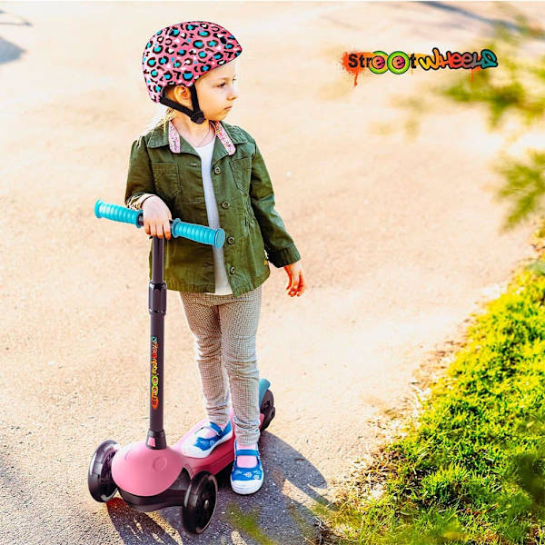 Deqube Hjul Scooter Med Led Lys 3 Rosa 3-6 Years
