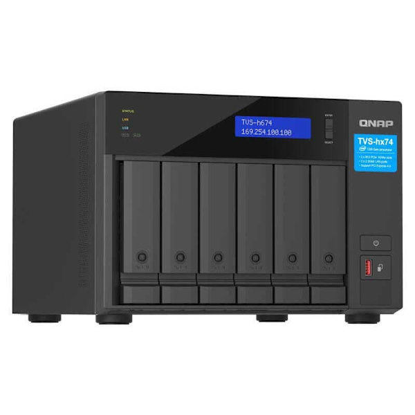 Qnap Nas Tvs-h674-i5-32g Søvfarvet Sort