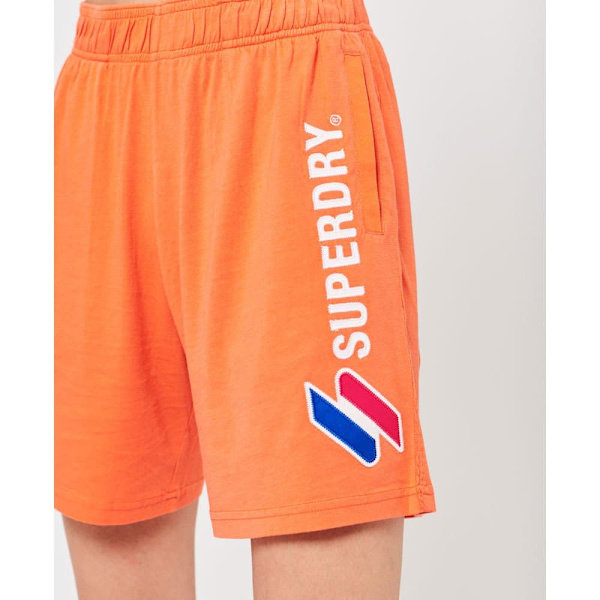 Superdry Shorts Code Sl Applique Boy Orange XS Kvinde