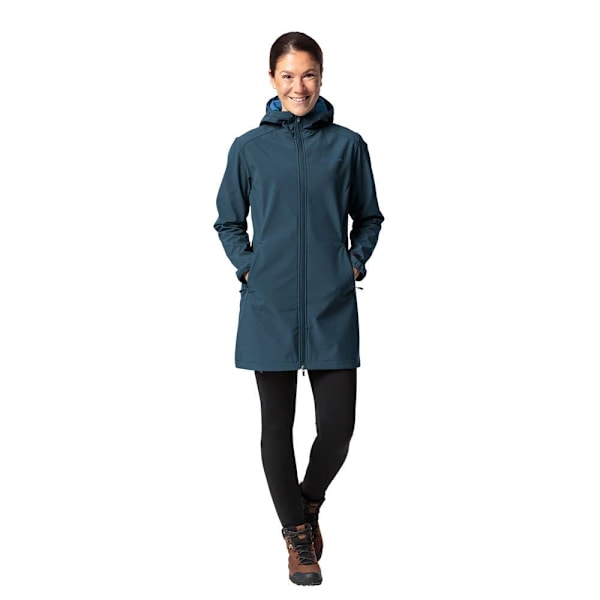 Vaude Moena Softshell Parka Blå 36 Kvinde