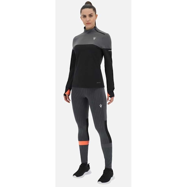 Macron Delia Halv Lynlås Sweatshirt Sort XS Kvinde