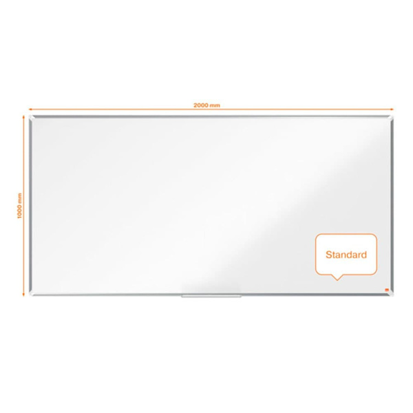 Nobo Forglasset Stål Premium Plus 2000x1000 Mm Bestyrelse