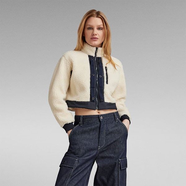 G-star Sherpa Detachable Liner Jeansjacka Blå XS Kvinna