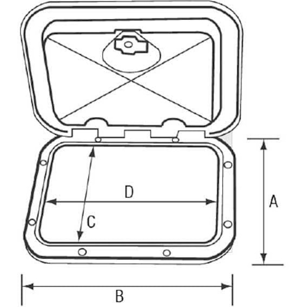Nuova Rade Top Line 243x607 Mm Valkoinen