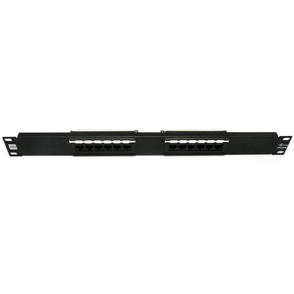 Euroconnex Patch Panel 3846 Cat6 12p 19´´ Sort