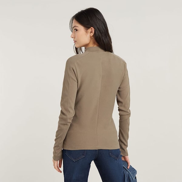 G-star D25033-d850 T-shirt Med Lång ärm Brun L Kvinna