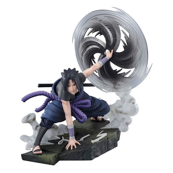 Bandai Tamashii Nations Naruto Shippuden Extra Battle Pvc Sasuke Uchiha The Light & Dark Of The Mangekyo Sharingan 20 Cm Statue