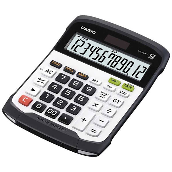 Casio Lommeregner Wd-320mt Sort Sort, Hvid