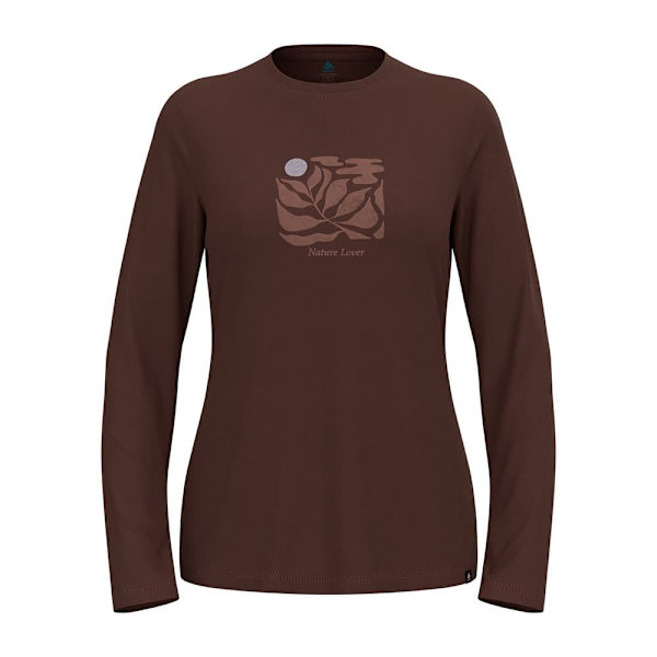 Odlo Merino 200 Nature Langærmet Baselayer Brun S Kvinde