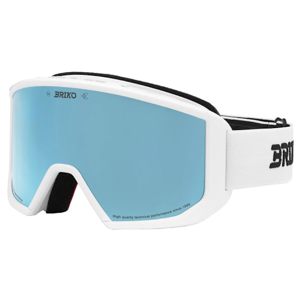 Briko Vulcano Sharp Lite Skidglasögon Vit Sky Blue Blue Mirror/CAT3