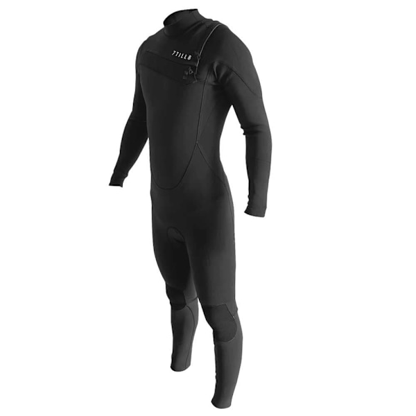 Gyroll Langærmet Jakkesæt Med Lynlås Steamer 3/2 Mm Sort XL