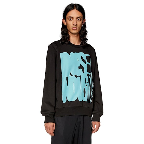 Diesel Sweatshirt Ginn K37 Sort 2XL Mand