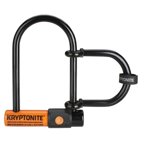 Kryptonite U-lås Messenger Mini Orange,Sort 11 x 95 x 165 mm