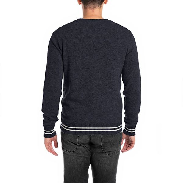 Replay Uk4475.000.g22726 Trøje Blå 2XL Mand