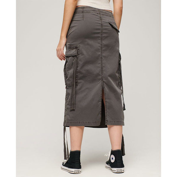 Superdry Midi Kjol Cargo Grå XS Kvinna