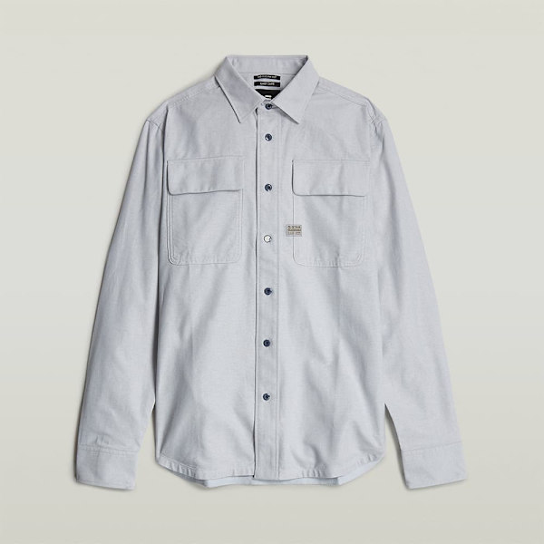 G-star Cpo Regular Fit Skjorte Med Lange ærmer Blå S Mand
