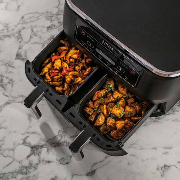 Ninja Air Fryer Af300eu 2x3.8 L Sort 3.8 Liters / EU Plug