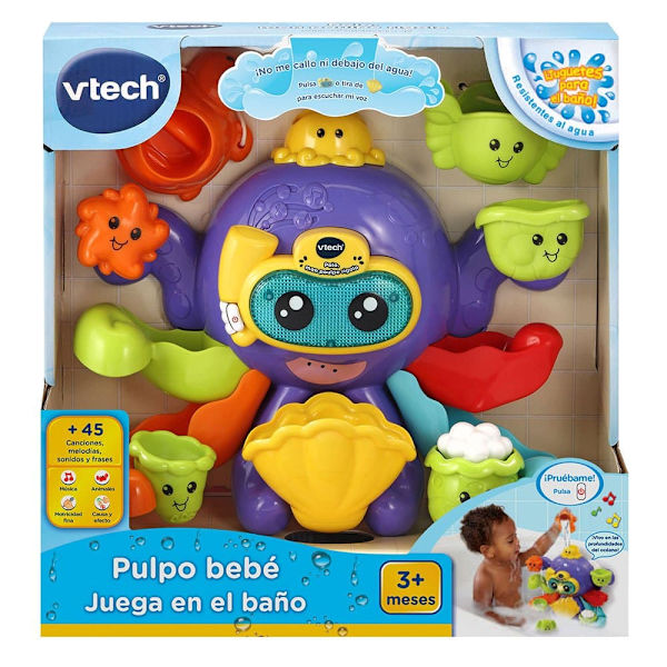 Vtech Baby Bläckfisk Leker I Badrummet Gul