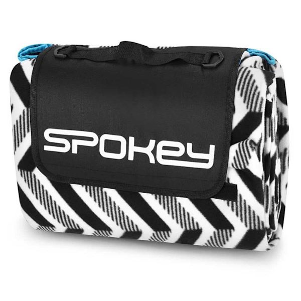 Spokey Tæppe Picnic Zigzag Sort 210 x 180 cm