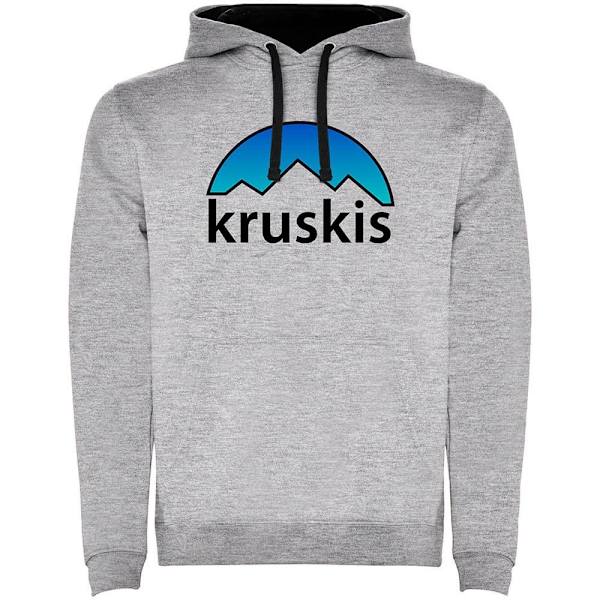 Kruskis Hættetrøje Mountain Silhouette Two-colour Grå M Mand