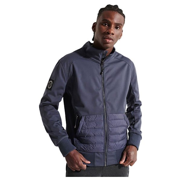 Superdry Jakke Bonded Soft Shell Blå M Mand