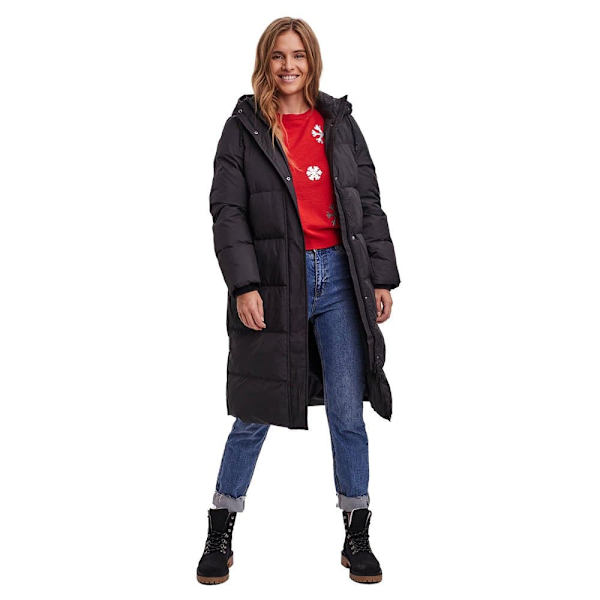 Vero Moda Ericaholly Lang Frakke Sort XL Kvinde
