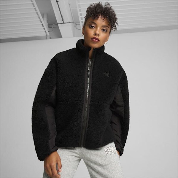 Puma Reversible Sherpa Jacka Svart XS Kvinna