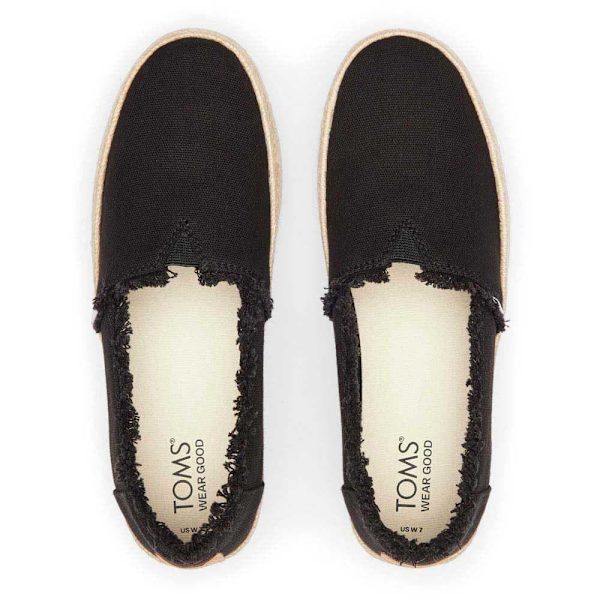 Toms Espadrillit Valencia Platform Musta EU 39 Nainen