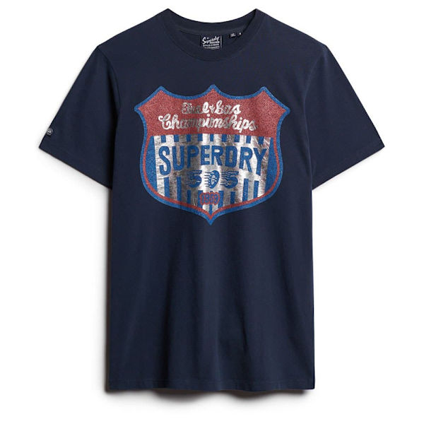 Superdry Gasoline Workwear T-shirt Med Korta ärmar Blå L Man