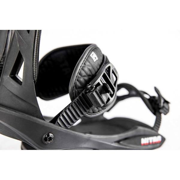 Nitro Snowboard Bindinger Staxx Sort L
