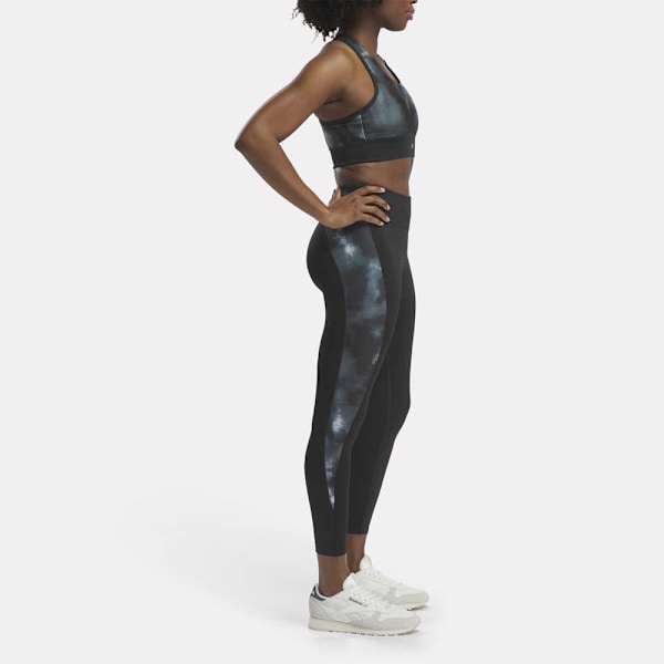 Reebok Classics Leggings Running Aop Sort S Kvinde
