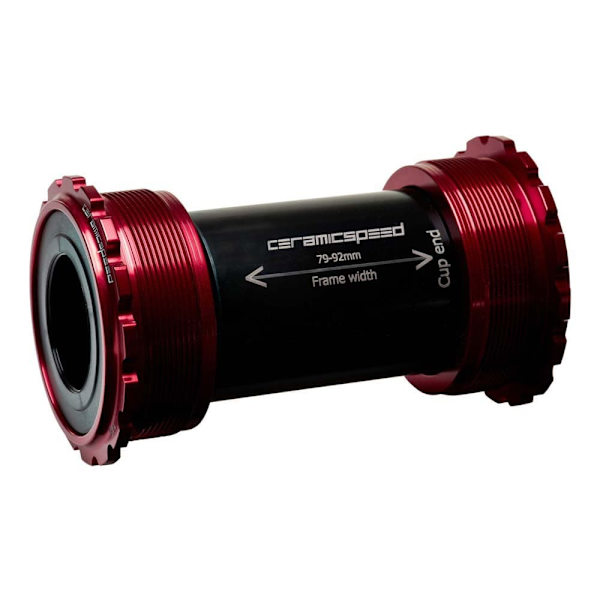 Ceramicspeed Bundbeslagsskåle T45 Shimano Rød,Sort 82.5 mm