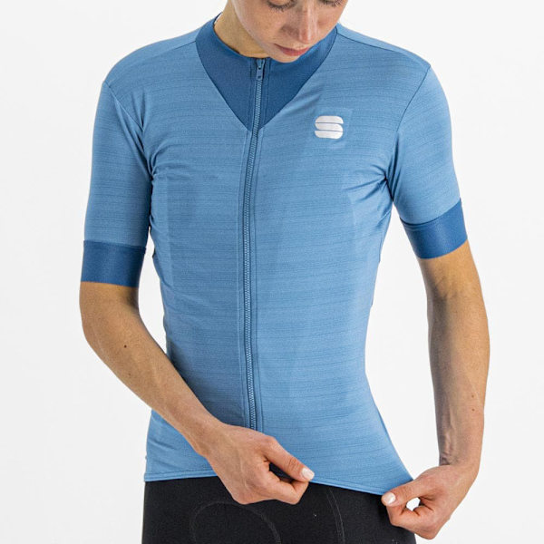 Sportful Kortærmet Jersey Kelly Blå L Kvinde