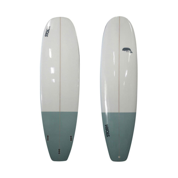 Storm Blade Surffilauta Beluga Pu Mini Malibu Squash Tail Thruster 10 7´2´´ Valkoinen 218.4 cm
