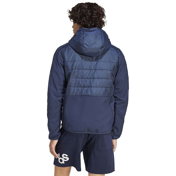 Adidas Essentials 3 Stripes Insulated Hybrid Jakke Blå S Mand