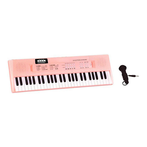 Reig Musicales Elektroninen Näppäimistö Näppäimet Mikrofonilla 54 Pinkki