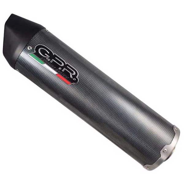 Gpr Exhaust Systems Homologeret Oval Lyddæmper Furore Poppy Suzuki Gsf 1250 Bandit/s 07-12 Ref:s.107.fupo Sort