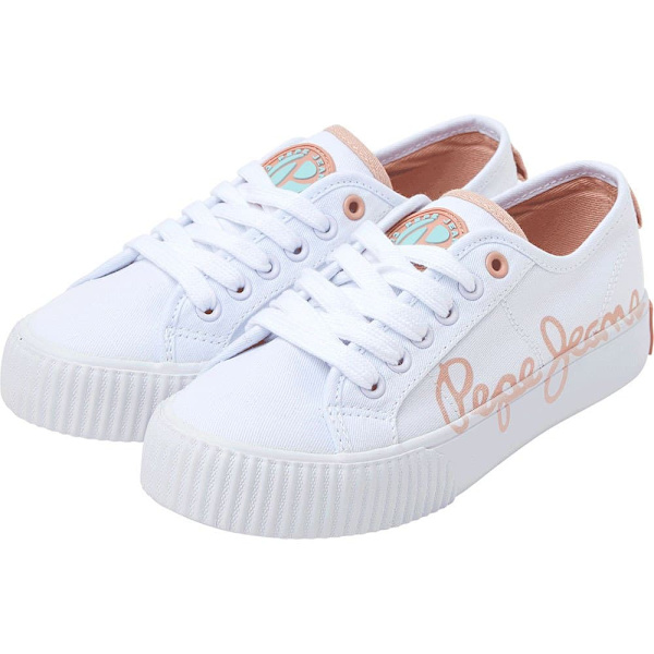 Pepe Jeans Utbildare Ottis Log Beige EU 33 Pojke