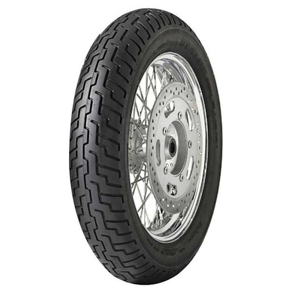 Dunlop Vejfrontdæk Custom D404f M/c 57h Tl Sort 100 / 90 / R19
