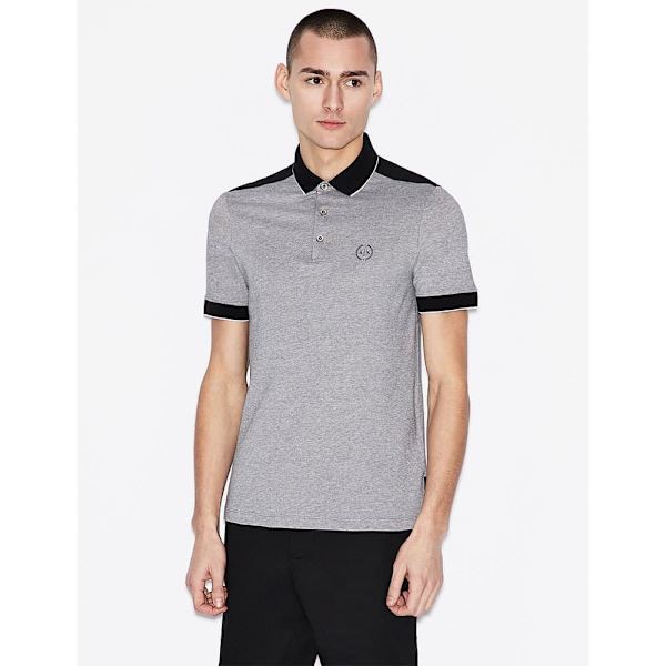 Armani Exchange 8nzf76_z8m5z Kortærmet Polo Grå XS Mand