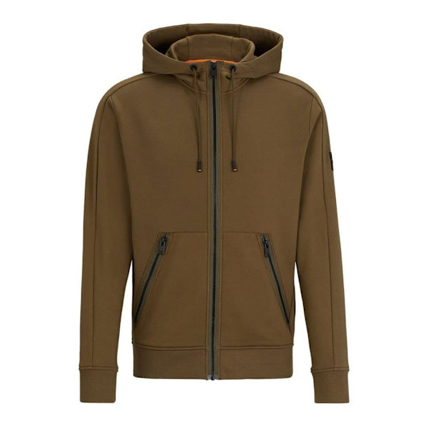 Boss Sweatshirt Med Full Dragkedja Zee 10254040 Grönt XL Man