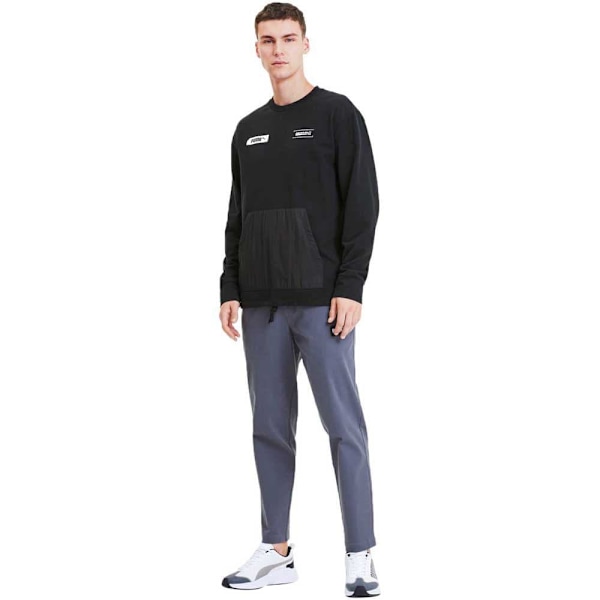 Puma Sweatshirt Nu-tility Crew Sort L Mand